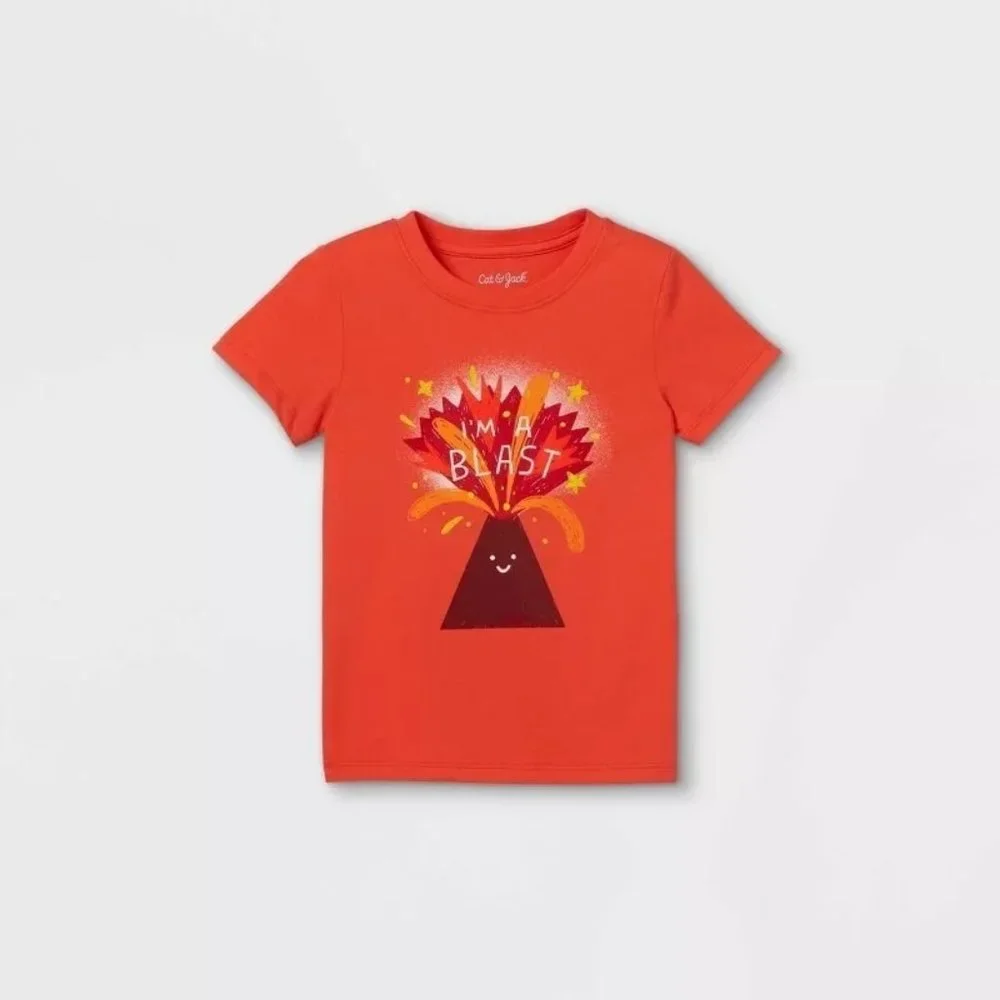 I'm A Blast orange short sleeve graphic tee NEW WITH TAGS